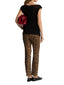 Pantaloni Donna Alberta Ferretti - Pantalone Tripla Organza St Leopardo - Multicolore