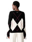 Maglioni Donna Pinko - Berna Pull Argyle Traforato - Nero