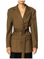 Giacche Donna RUE•8ISQUIT - Giacca Over Gessato - Marrone