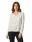 Bluse Donna 1One - Chris Blusa M/L Rouches Satin - Avorio