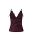 Canotte e top Donna Pinko - Fragola Top Pizzo Leggero - Bordeaux
