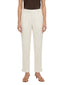 Pantaloni Donna Maria Bellentani - Pantalone A Si Garetta Con Elastico - Bianco