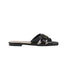Ciabatte Donna Pinko - Marli 09 - Slipper Laminated Nappa - Nero