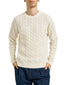 Maglie Uomo Sun68 - Sweater Cable Knit Warm Wool L/S - Panna