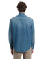 Camicie casual Uomo Dondup - Camicia Regular In Denim Blu Fisso - Blu
