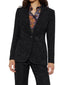 Giacche Donna Etro - Woman's Fitted Jacket With Peak Lapel - Nero