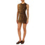Vestiti casual Donna MOSCHINO JEANS - Abito Tulle Stampa Tigre - Marrone
