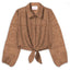 Camicie Donna Mc2 Saint Barth - Febe Cotton Sangallo Embry 19 - Marrone