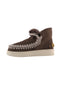 Stivali Donna Mou - New Eskimo Sneaker Suede Lettr - Marrone