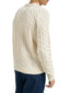 Maglie Uomo Sun68 - Sweater Cable Knit Warm Wool L/S - Panna