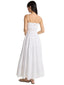 Vestiti casual Donna Michael Kors - Smocked Maxi Dress - Bianco
