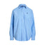 Camicie Donna Ralph Lauren - Classic-Long Sleeve-Button Front Shirt - Azzurro
