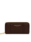 Portafogli Donna Ermanno Scervino - Large Zip Wallet Bianca Dark Brown - Marrone