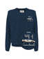 Maglioni Uomo Mc2 Saint Barth - Heron Light Embry Crew Neck Sweater - Blu