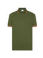 Polo Uomo Sun68 - Polo Big Stripe On Collar S/S - Verde