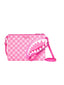 Pochette Unisex Sprayground - Pink New Check Faces Crossover Clutch - Rosa