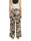 Pantaloni Donna Maria Bellentani - Pantalone Largo Elastico In Vita Tasche Alla Franc - Marrone