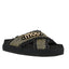 Ciabatte Donna Mou - Criss-cross rope raffia sandal - Nero