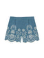 Pantaloncini Donna Mc2 Saint Barth - Amanicha,Bray M Morris Flower 10 Emb - Denim