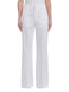 Pantaloni Donna Dondup - Pantalone Wide Leg Janice In Gabarsdina - Bianco