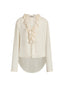 Bluse e camicie Donna Alberta Ferretti - Camicia Georgette Fluida - Avorio