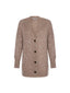 Cardigan Donna D'EXTERIOR - Cristalli Alpaca Soft Cardigan - Beige