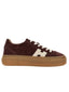 Sneaker Donna Hogan - Allacciato H - Bordeaux