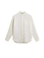 Altro (Camicie) Uomo Woolrich - Band Collar Linen Shirt Arctic White - Bianco
