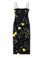 Vestiti casual Donna MOSCHINO JEANS - Abito Jersey Tecnico Leggero Stampa Ramage - Nero
