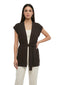 Gilet Donna Maria Bellentani - Gilet In Maglieria Con Fusciacca - Marrone