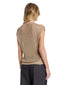 Gilet Donna Dondup - Gilet Regular In Cordonetto Traforato - Beige