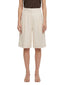 Pantaloncini Donna Maria Bellentani - Bermuda Con Zip E Piega - Beige