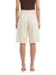 Pantaloncini Donna Maria Bellentani - Bermuda Con Zip E Piega - Beige