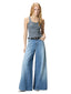Jeans Donna Pinko - Winona Wide Leg Medium Wane - Denim