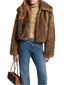 Giacche Donna Michael Kors - Faux Fur Blouson - Cammello