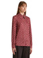 Camicie Donna Malìparmi - Camicia Micro Print - Bordeaux