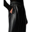 Pantaloni Donna Pinko - Spezia Pantalone Similpelle - Nero
