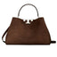 Borse a spalla Donna Tory Burch - Eleanor Suede Satchel - Marrone