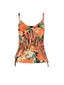 Canotte e top Donna Pinko - Caneto Top Tela Washed - Arancione