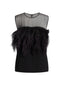 Canotte e top Donna Alberta Ferretti - Top Enver Satin - Nero