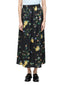 Gonne casual Donna MOSCHINO JEANS - Gonna Raso Stampa Ramage - Nero