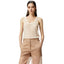 Pinko Women's Tank Tops and Tops - Waiting Mesh Tank Top - Beige