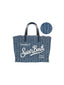 Borse a mano Donna Mc2 Saint Barth - Vanity Mini Tweed Small Bag With Strap - Denim