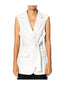 Gilet Donna RUE•8ISQUIT - Gilet Over Lino/Viscosa - Bianco