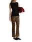 Pantaloni Donna Alberta Ferretti - Pantalone Tripla Organza St Leopardo - Multicolore