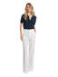 Pantaloni Donna Dondup - Pantalone Wide Leg Chino - Bianco