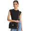 Borse a spalla Donna Tory Burch - Kira Diamond Quilt Convertible Shoulder Bag - Nero