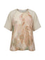 Canotte e top Donna Maria Bellentani - Top M/C Con Maniche In Contrasto - Beige