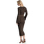 Vestiti casual Donna Michael Kors - Vnk Bell Slv Merino Drs - Marrone