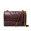 Borse a spalla Donna Tory Burch - Fleming Convertible Shoulder Bag - Bordeaux